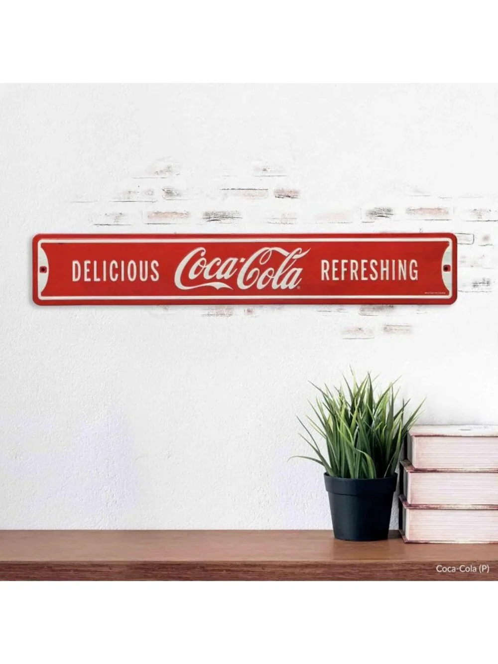 Vintage Embossed Metal Street Sign - Refreshing Soda Decor for Home or Bar